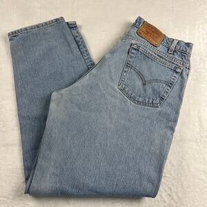 Levi's 560 Loose Fit Tapered Leg Vintage Blue Jeans 34X31 USA Made